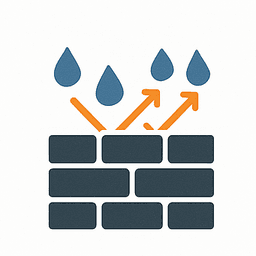 Protection against damp, algae and weathering